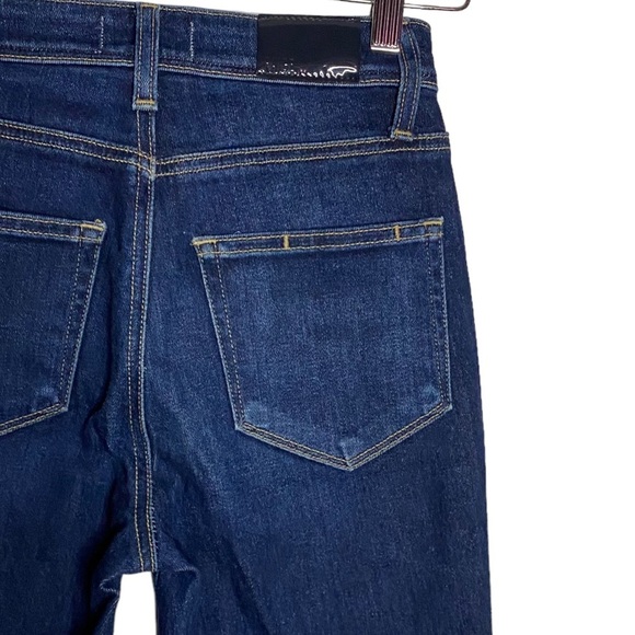 Paige Margot Skinny Jeans Denim High Rise Skinny Leg Dark Blue Wash 24 - Picture 12 of 16